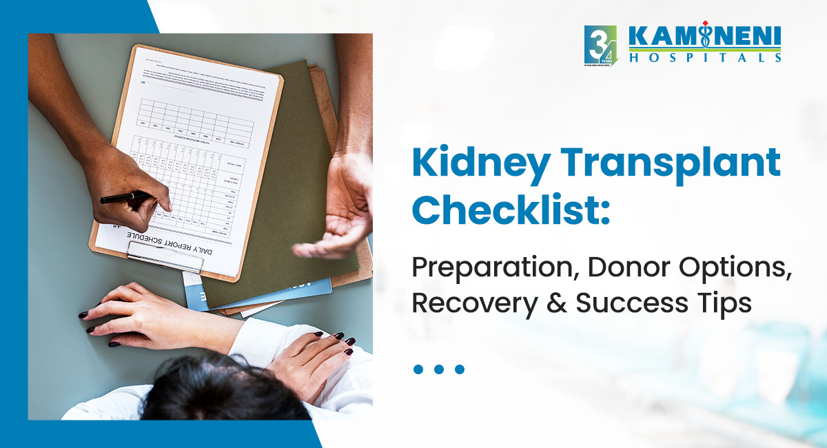kidney transplant checklist