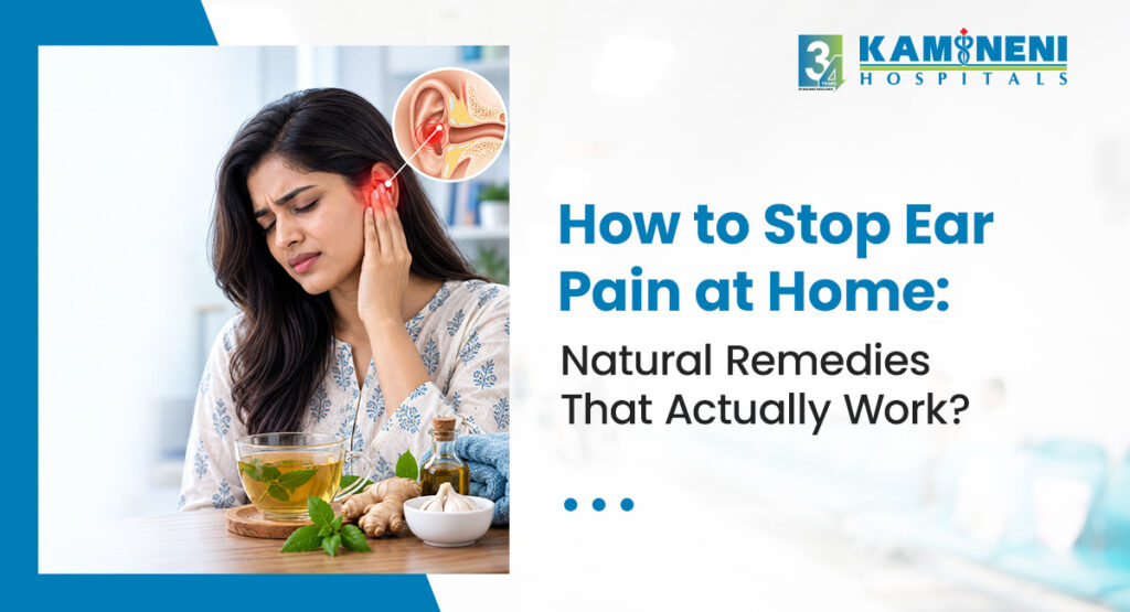 how to stop ear pain at home