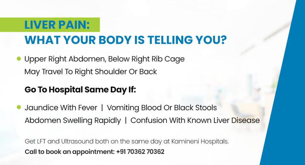 liver pain tells