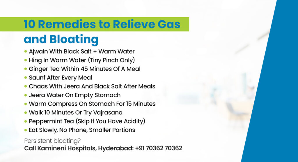 remedies to relieve gas